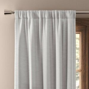 Open Box - Threshold - 50"x95" Blackout Henna Window Curtain Panel White  White